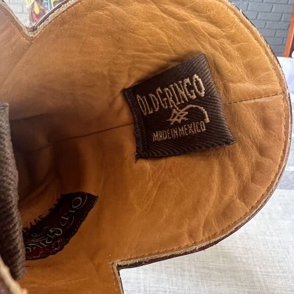 Old Gringo Tiegan Western Cowboy Boots Extremely Rare 7.5 Colorful Embroidered - Picture 12 of 16